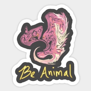 Be Animal Sticker